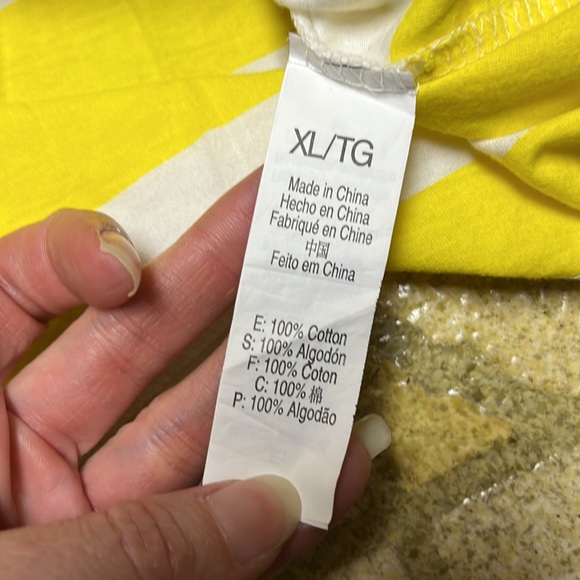 BNWOT John Deere yellow and white striped T-shirt - Picture 9 of 13